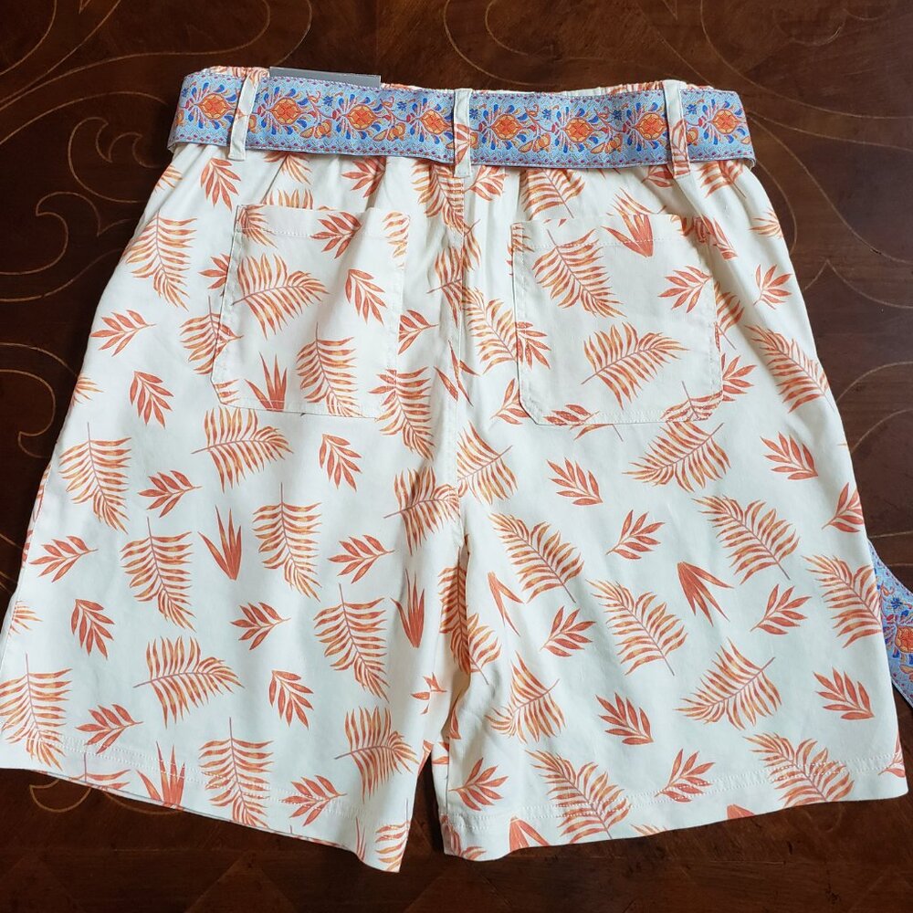Soft Surroundings - Orange leaves and blue Embroider Belt - Size M (10/12) - NWT - Picture 4 of 13